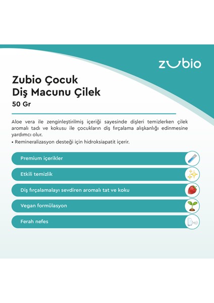 Florürsüz Çocuk Diş Macunu Çilek, 50 Gr fiyatları