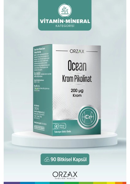 Krom Pikolinat 200 Mcg 90 Kapsül