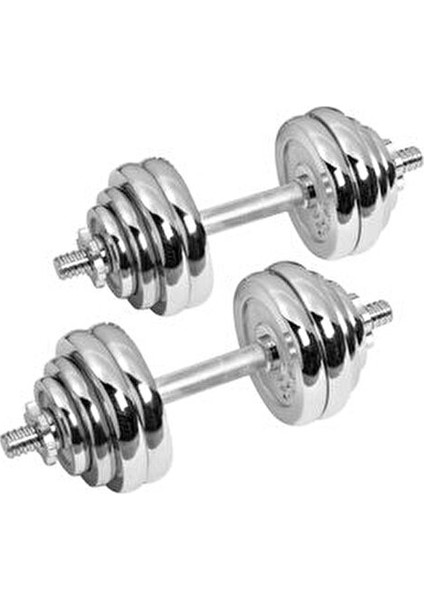 Alpin Db-30 Krom Kaplama Metal Dambıl Seti