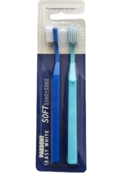 Easy White 5560 Diş Fırçası Yumuşak 2'li