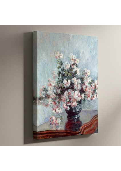 Izlenimcilik Tarzı Krizantem Çiçekleri Tablosu