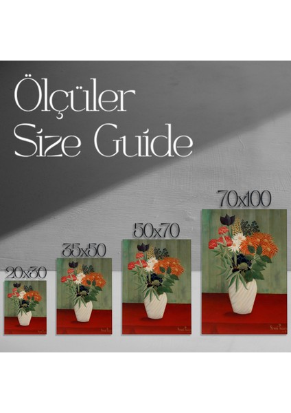 Henri Matisse Tarzı Çiçek Buketleri Tablosu modelleri