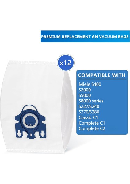 Miele Classic Hazneli Elektrikli Süpürge Için Gn Vacuum Hoover Torbaları (Yurt Dışından) fiyatları