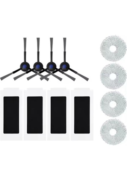 Ecovacs Debot T30 Pro Omni Yedek Parçaları Için Yan Fırçalı Paspas Hepa Filtresi (Yurt Dışından)