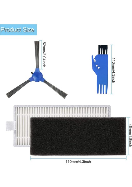 Eufy Robot Süpürge Için Yedek Filtreler ve Yan Fırçalar (Yurt Dışından) modelleri
