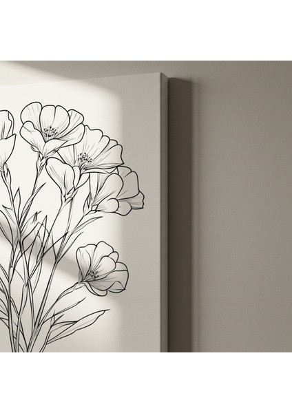 Çizim Tekniğiyle Çiçek Buket Tablosu indirimleri