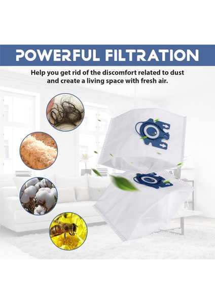 Miele Gn Elektrikli Süpürge 9917730 Hyclean Hoover Torbaları Için 3D Toz Torbası (Yurt Dışından) fırsatları