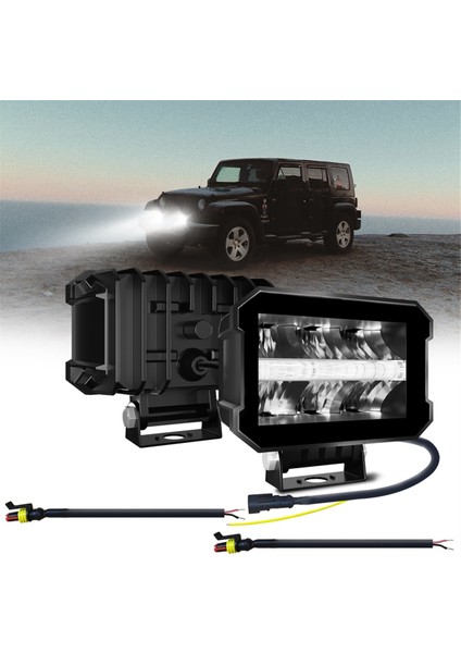 2 Pcs 100W Iş Işıkları Sınırsız LED Pod Işıkları LED Sürüş Sis Işıkları LED Off-Road Atv Utv Kamyonları Için Iş Işıkları (Yurt Dışından) fiyatları