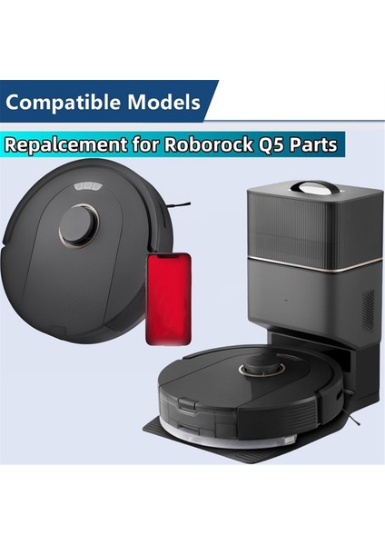 Roborock Q5 Q5+ Q5 Plus Robot Süpürge Ana Yan Fırça Hepa Filtreleri (Yurt Dışından) modelleri