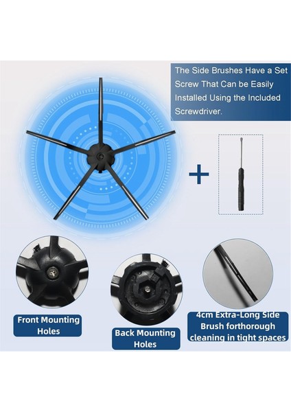 Roborock Q5 Q5+ Q5 Plus Robot Süpürge Ana Yan Fırça Hepa Filtreleri (Yurt Dışından) indirimleri
