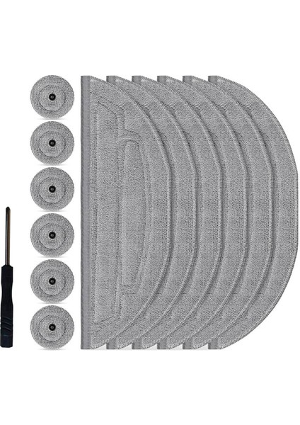 Roborock S8 Maxv Ultra / S8 Max Ultra Paspas Bezi Yedekleri Için Paspas Pedleri (Yurt Dışından)