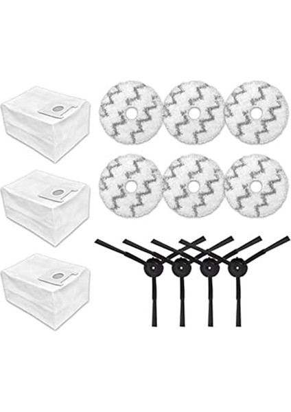 Roidmi Eva SDJ06RM Robot Süpürge Için Yan Fırça Paspas Pedleri ve Bezleri (Yurt Dışından)