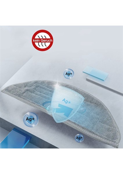 Roborock Robot Süpürge Hepa Filtreleri Paspas Bezi Ped Yan Fırça (Yurt Dışından)