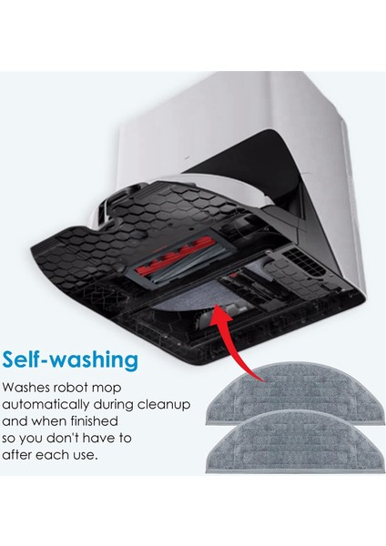 Roborock Robot Süpürge Hepa Filtreleri Paspas Bezi Ped Yan Fırça (Yurt Dışından) fırsatları