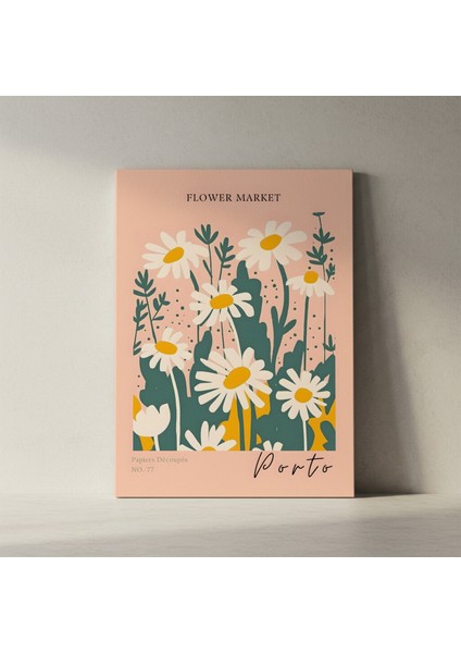 Çiçek Pazarı Modern Sanat Tablosu fiyatları