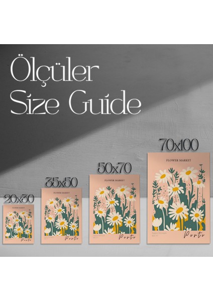 Çiçek Pazarı Modern Sanat Tablosu modelleri