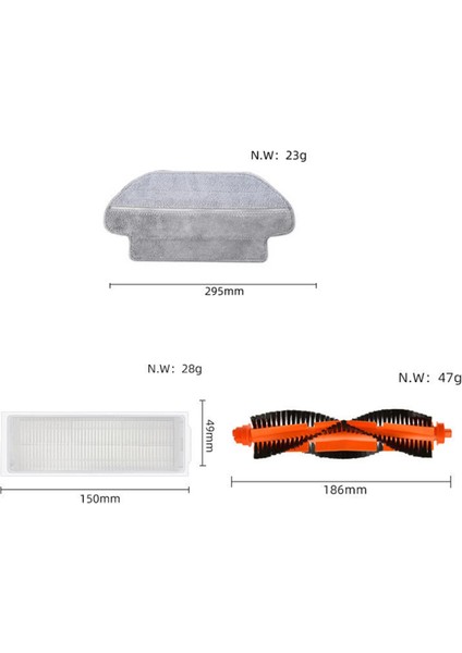 Xiaomi Mi Robot Ana Yan Fırça Paspas Bezleri Hepa Filtresi Için 7 Adet (Yurt Dışından) indirimleri