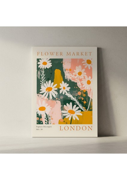 Modern Tarzı Papie Decoupe Papatya Çiçekleri Soyut Tablo fiyatları