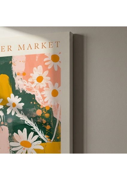 Modern Tarzı Papie Decoupe Papatya Çiçekleri Soyut Tablo indirimleri