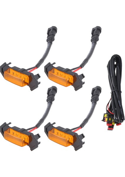 Toyota Tacoma Trd 2016 -2020 Ön Izgara Aydınlatma LED Izgara Işıkları Kit 4 Pc (Amber Shell Sarı Işık) (Yurt Dışından) modelleri