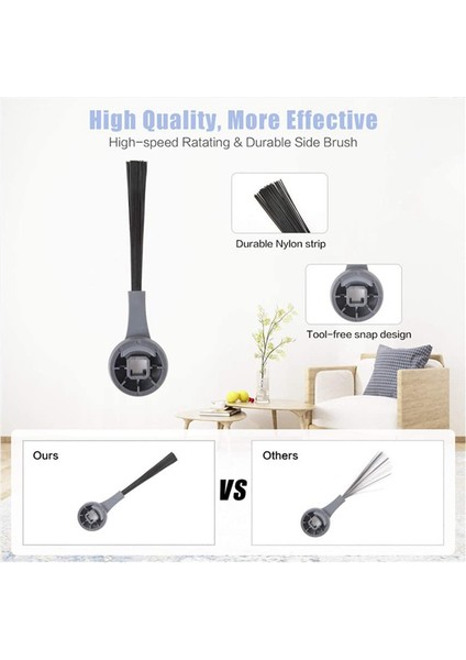 Shark Ion Robot RVSBK950 RV750 R85 RV850 Için 16 Adet Yan Fırça (Yurt Dışından) modelleri