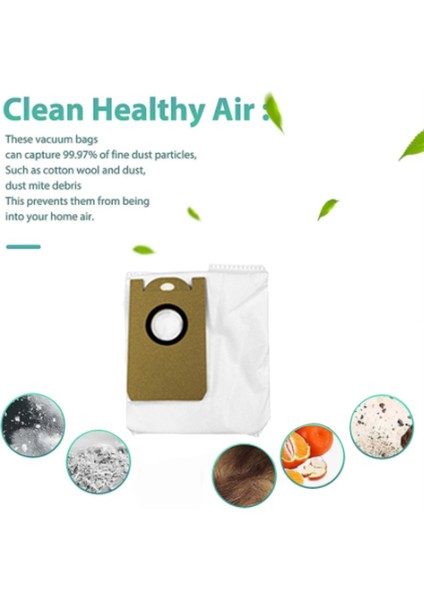 Xiaomi Lydsto W2 Robot Süpürge Yedek Parçaları Için 8 Adet Toz Torbası (Yurt Dışından) modelleri