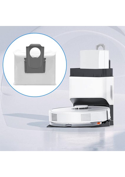 Roborock Için Aksesuar Toz Çantası Q7MAX/Q7 Max Plus/q7 Max+/s7 Maxv Ultra, Yedek Vakum Süpürge Torbaları Emme Istasyonu (Yurt Dışından) modelleri