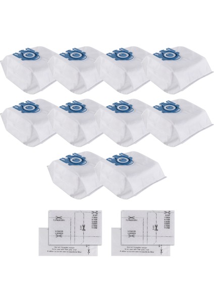 Miele Gn Tipi Elektrikli Süpürge Için 10 Adet Toz Torbası ve 4 Paket Filtre S2 S5 S8 C1 C3 (Yurt Dışından)