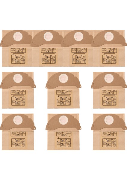 Karcher A2004 Wd2 Elektrikli Süpürge Için 10 Adet Vakum Filtresi Toz Torbası (Yurt Dışından) modelleri