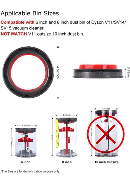 Dyson V11 V15 SV14 SV15 SV22 Toz Haznesi Sızdırmazlık Halkası Değişimi (Yurt Dışından) fiyatları