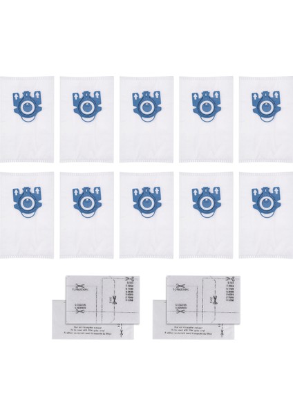 Miele Gn Tipi Elektrikli Süpürge Için 10 Adet Toz Torbası ve 4 Paket Filtre S2 S5 S8 C1 C3 (Yurt Dışından) modelleri