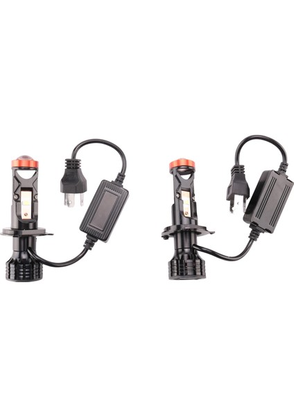 H4 LED Mini Projektör 3D Lens 90W 25000LM Motosiklet Far Otomobil Ampul Dönüşüm Kiti Hi/lo Işın (Yurt Dışından) fiyatları