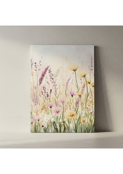 Suluboya Çiçek Tarlası Tablosu fiyatları