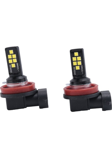 2pcs Araba Vurgulama Sis Farkı H8/H11 3030 12SMD Soğuk Beyaz Kod Çözme Flaş LED Boz Anti Lamba (Yurt Dışından)
