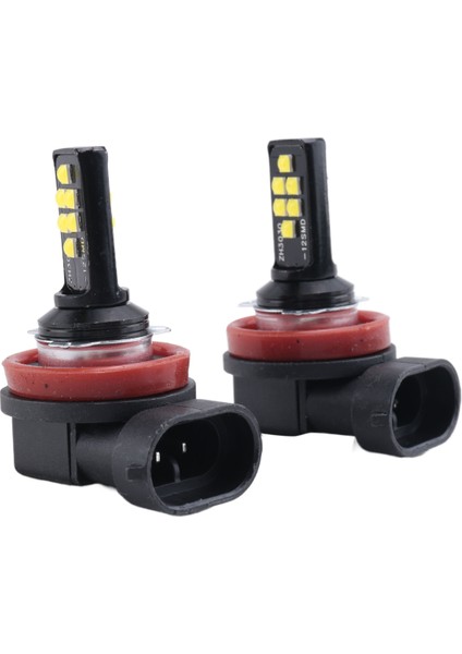 2pcs Araba Vurgulama Sis Farkı H8/H11 3030 12SMD Soğuk Beyaz Kod Çözme Flaş LED Boz Anti Lamba (Yurt Dışından) modelleri