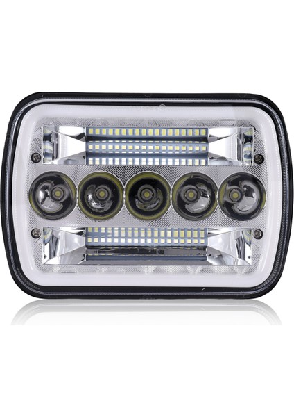 5X7INCH 7X6INCH LED Far Far Hi-Lo Işın Halo Drl Jeep Cherokee Xj Wrangler Yj (Yurt Dışından)