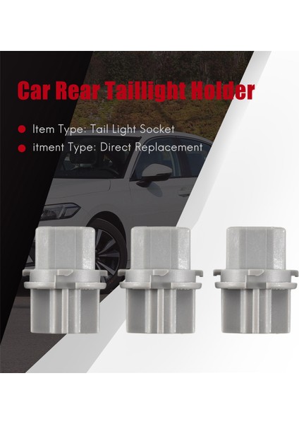 6pcs Araba T20 Soket Fren Kuyruk Lambası Arka Işık Soket Tutucu Honda Acura Accord Civic T20W 33515-S50-003 (Yurt Dışından) indirimleri
