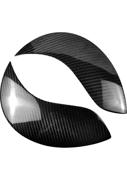Araba Ön Far Kaş Kafası Işık Göz Kapağı Kaş Karbon Fiber Trim Bmw Mini R55 R56 R57 R60 (Yurt Dışından)