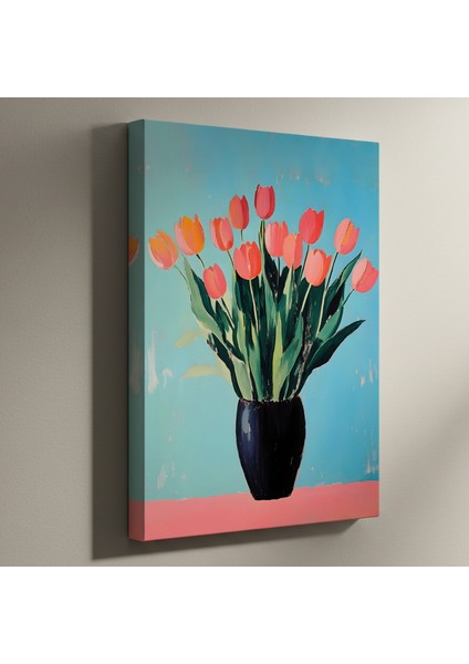 Modern Tarz Lale Buket Tablosu
