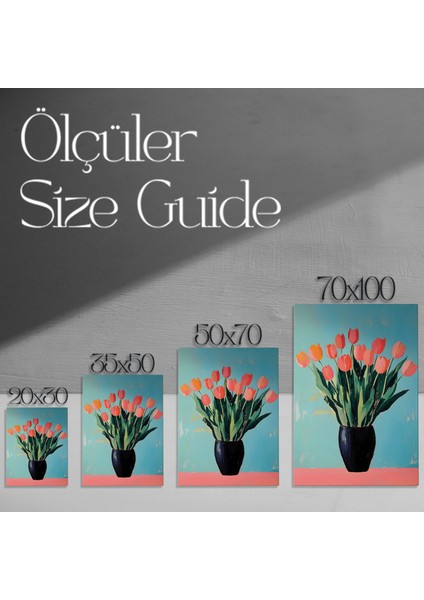 Modern Tarz Lale Buket Tablosu modelleri