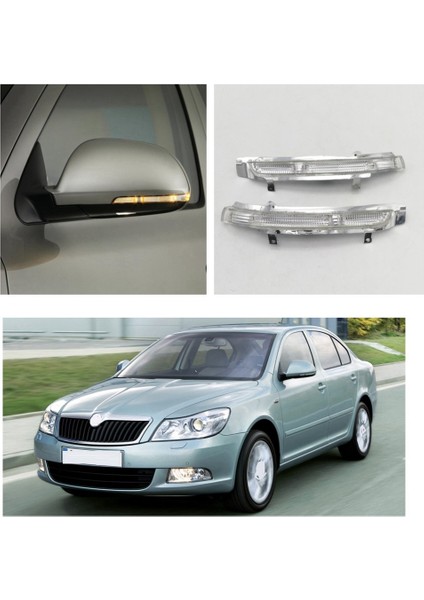 Sol ve Sağ LED Dikiz Aynası Işık Dönüş Sinyalleri Skoda Için Hafif Kanat Tekrarlayıcı Gösterge Lambası 09-13 Superb (Yurt Dışından) indirimleri