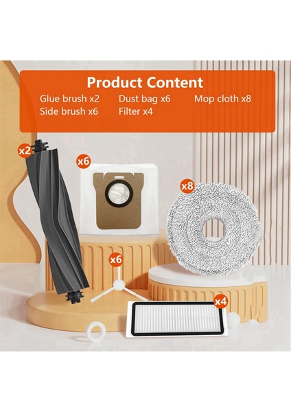 26 Adet Vakum Süpürge Değiştirme Aksesuarları Seti, Dream L10 Ultra/ L10S Pro/ L10S Pro Gen 2/ L10 Prime Için (Yurt Dışından) fiyatları
