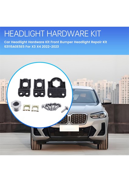 Araba Far Donanım Kiti Ön Tampon Far Onarım Kiti 63115A0E5E5 Bmw X3 X4 2022-2023 (Yurt Dışından) fırsatları