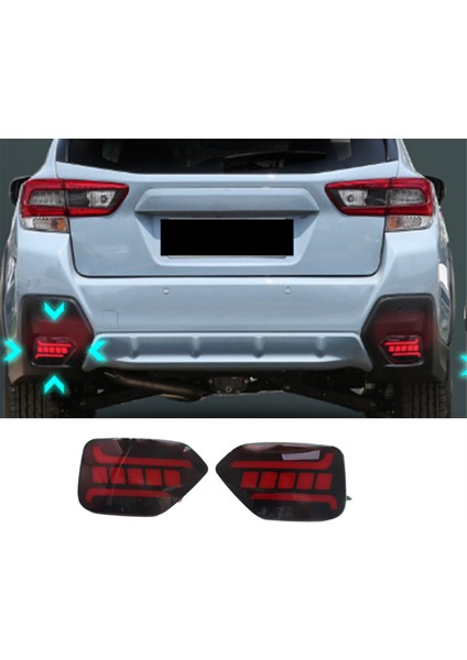 Araba Arka Tampon LED Arka Lamba Dinamik Dönüş Sinyali Işıkları Subaru Xv 2018-2023 Outback Için Reflektör Işık Işığı (Yurt Dışından) fiyatları