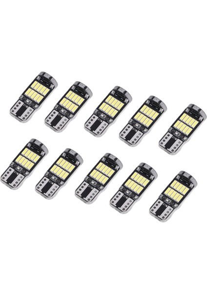 10PCS W5W T10 LED Ampuller 4014 26SMD Araba Iç Kubbe Çatı Lambası Plakası Sinyal Lambası Kuyruk Kutusu Ampuller 12V Beyaz Işık (Yurt Dışından) modelleri