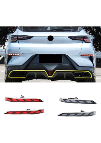 1 Set Araba LED Arka Tampon Reflektör Işıkları Changan Uni-T 2020-2024 Dönüş Sinyal Freni Tail Işıkları Otomatik Aksesuar B (Yurt Dışından) modelleri