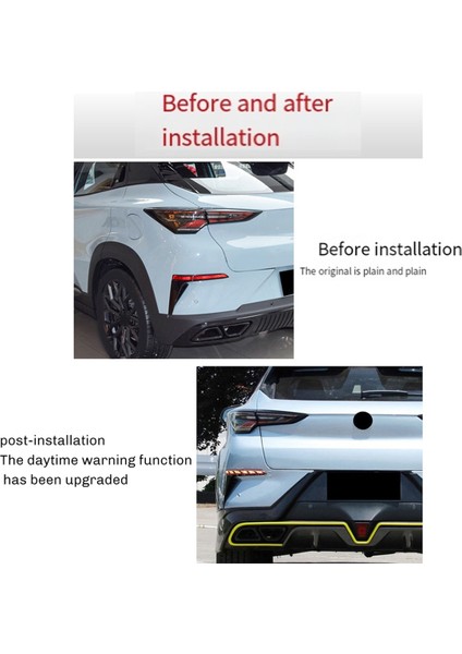 1 Set Araba LED Arka Tampon Reflektör Işıkları Changan Uni-T 2020-2024 Dönüş Sinyal Freni Tail Işıkları Otomatik Aksesuar B (Yurt Dışından) fırsatları