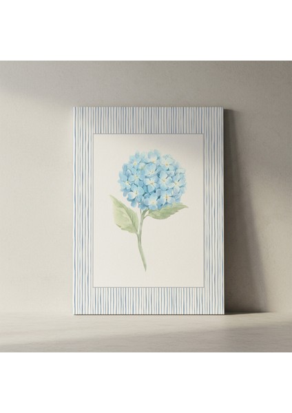 Mavi Ortanca Çiçeği Suluboya Tablosu fiyatları