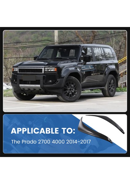 Araba Ön Far Kaş Kafası Işık Göz Kapağı Kaş Karbon Fiber Trim Toyota Prado 2700 4000 2014-2017 (Yurt Dışından) indirimleri