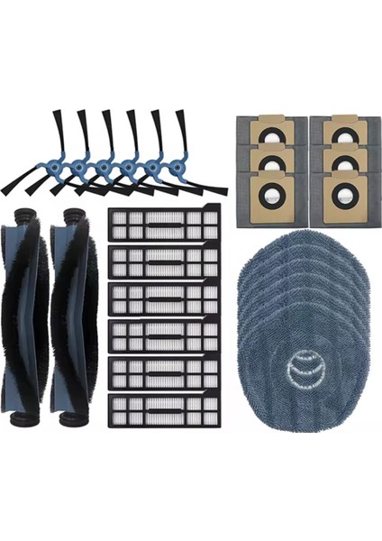 Eufy X10 Pro Omni Değiştirme Için Uyumlu Ana Yan Fırça Hepa Filtre Mop Padleri Toz Çantalar Yedek Parçalar Aksesuarlar (Yurt Dışından)